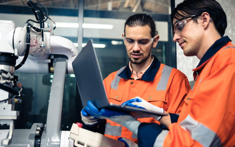 team working with test automation