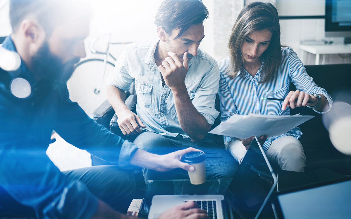 team working on process automation