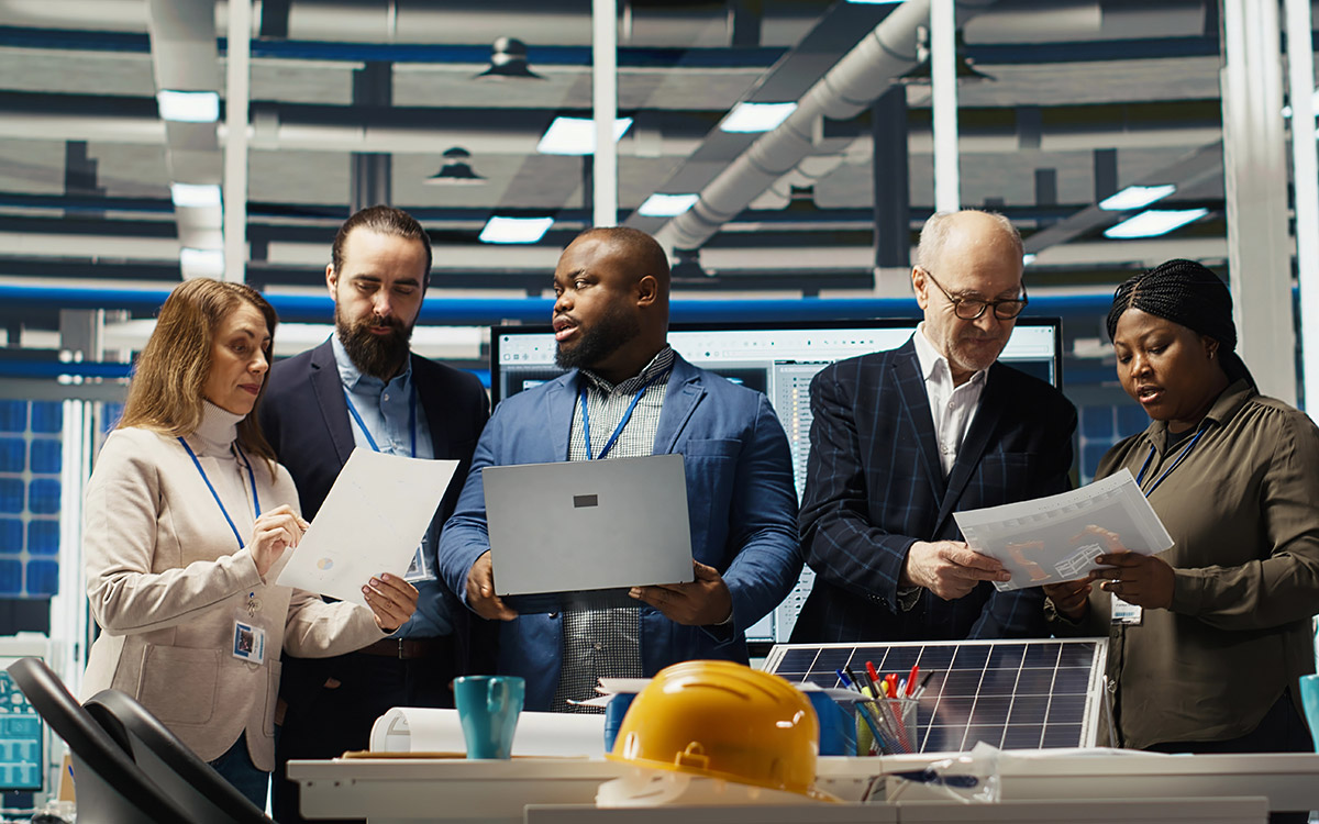 AI Automation team at the office